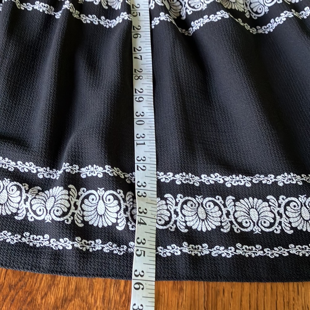 NWT M BLACK & WHITE LINED DANNY & NICOLE DRESS - Picture 9 of 14